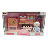 Coleção Casinha Feliz Brinquedo Sala De Estudos Zoop Toys