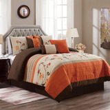 Coleção Chezmoi Serene Conjunto De Edredom Bordado Floral D