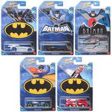 Coleção Com 5 Carrinhos Temáticos Batman 1 64 Hot Wheels