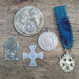 Coleção Com 5 Lindas Medalhas De