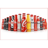 Coleção Completa 15 Mini Garrafinhas Coca Cola 1 Engradado