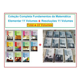 Coleção Completa Fundamentos Da Matemática Elementar 11 Volumes Resoluções 11 Volumes Colorido Encadernado Formato Livreto Tamanho A5 Total 22 Volumes