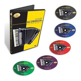 Coleção Curso De Acordeon Intermediário 5 Dvds Original