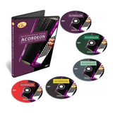 Coleção Curso De Acordeon Repertório Xote 5 Dvds   Original