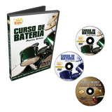 Coleção Curso De Bateria Em 3 Dvds Edon Original