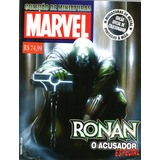 Coleção De Miniaturas Marvel Ronan O Acusador Especial 20 Páginas Em Inglês Editora Eaglemoss Formato 22 X 27 5 Capa Mole 2015 Bonellihq Abr24
