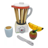 Coleção Kit Cozinha Liquidificador De Madeira New Art Toys
