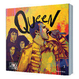 Coleção Livro Da Folha Rock Stars Edição 3 Queen Com Cartão Postal Colecionável