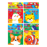 Coleção Livro De Pano 01 Kit Com 4 Livros De Pano