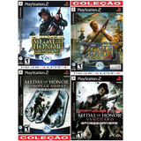 Coleção Medal Of Honor 4 Jogos Playstation 2 Midia Fisica