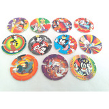 Coleção Mega Tazo Animaniacs Arma E Voa Elma Chips Com 11
