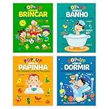 Coleção Meu Primeiro Livro Pop Up Kit Com 4 Livros