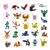 Coleção Miniaturas Kit 24 Bonecos Pokémon