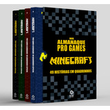 Coleção Pró games Almanaque Em Quadrinhos Minecraft Box Com 4 Livros