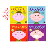 Coleção Sentimento E Emoções Feliz Triste Raiva Medo Literatura Infantil Editora Pé Da Letra