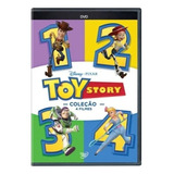 Coleção Toy Story 1 2 3 4 4 Dvds Infantil Disney promoção