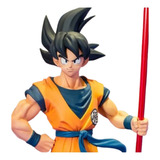 Colecionavel Goku Bastão Magico Dragon Ball Boneco Premium
