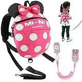 Coleira De Arnês Infantil 4 Em 1 Elo De Pulso Antiperda Para Bebês Lindo Cinto De Segurança Para Crianças Cinto Assistente De Caminhada Para Bebês Meninas Rosa Vermelha 