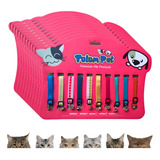 Coleira Gato Guizo Elástica Pet Kit 3 Cartelas De 10unid