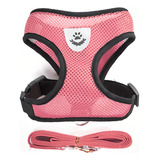 Coleira Peitoral Para Gatos Coleira Com Guia Super Ofertas Cor Rosa Tamanho Da Coleira P