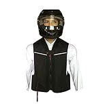 Colete Airbag Leve Para Motocicleta Refletivo Sistema De Airbag De Acionamento Mecânico Jaquetas De Ciclismo Unissex Para Adultos Color Black Size XL 