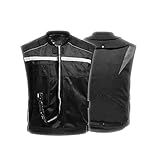 Colete Airbag Para Motocicleta Masculino Unissex Jaquetas De Motoqueiro Adulto Para Esportes Equestres Passeios Ao Ar Livre Camisa De Ciclismo Reflexiva Inflável Color Black Size S 