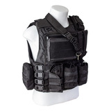 Colete Airsoft Colete Tatico Preto Escolta Segurança