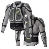 Colete Alpinestars Bionic Action V2 Cinza Motocross Armadura