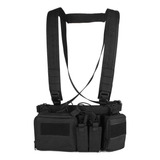 Colete Chest Rig 8 Bolsos Militar Airsoft Tático Magazine