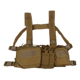 Colete Chest Rig Tático Militar Airsoft Paintball Com Bolsos