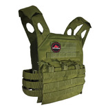 Colete Com Peso Carga Tático 20 Lb 9 Kg Rinoforce Cor Verde musgo