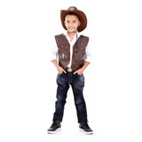 Colete Cowboy Country Infantil Menino Ou Menina Festa Peão