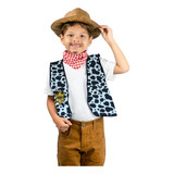 Colete Cowboy Festa Junina caipira Masculino Infantil