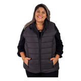 Colete Feminino Country Puffer 2 Bolsos Internos Plus Size