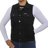 Colete Feminino Motociclista Preto