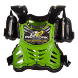 Colete Infantil Proteção Motocross Trilha Pro Tork 788 Verde