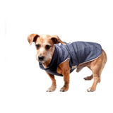 Colete Jeans Com Pelúcia P Cães E Gatos Tam 07 Marfim