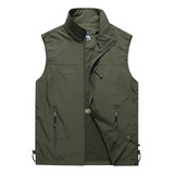 Colete Masculino Casual De Secagem Rápido Fotografia Pesca A