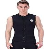 Colete Masculino De Neoprene De 3 Mm Sem Mangas Jaqueta Para Mergulho Surfe Natação Vela Tamanho PP