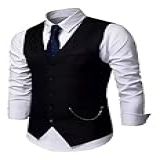 Colete Masculino Social Slim Ajustável BR Alfa G Regular Regular Preto 