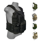 Colete Modular Plate Carrier Contato 8 Peças Bandoleira