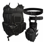 Colete Modular Plate Carrier Contato 8 Peças Bandoleira