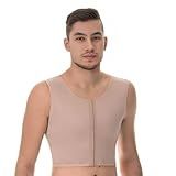 Colete Para Ginecomastia Emana Modelador Masculino Pós Cirúrgico Média Compressão New Form Bege M 