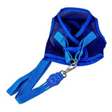 Colete Peitoral Aerado Com Velcro Azul Gg