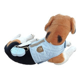 Colete Peitoral C Guia Luxo Strass Cachorro Patachic