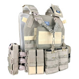 Colete Plate Carrier Modular 9 Peças Airsoft Ja Rio Militar