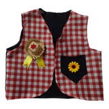 Colete Roupa Festa Junina Menino Caipira Masculino Infantil