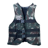 Colete Salva Vida 90 100 110 120 150 Kg Camuflado