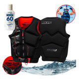 Colete Salva Vidas Black Editition V5 Neoprene Jet Ski Hydro