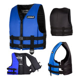 Colete Salva Vidas Flutuador Wave Jogá Azul 70kg A 130kg